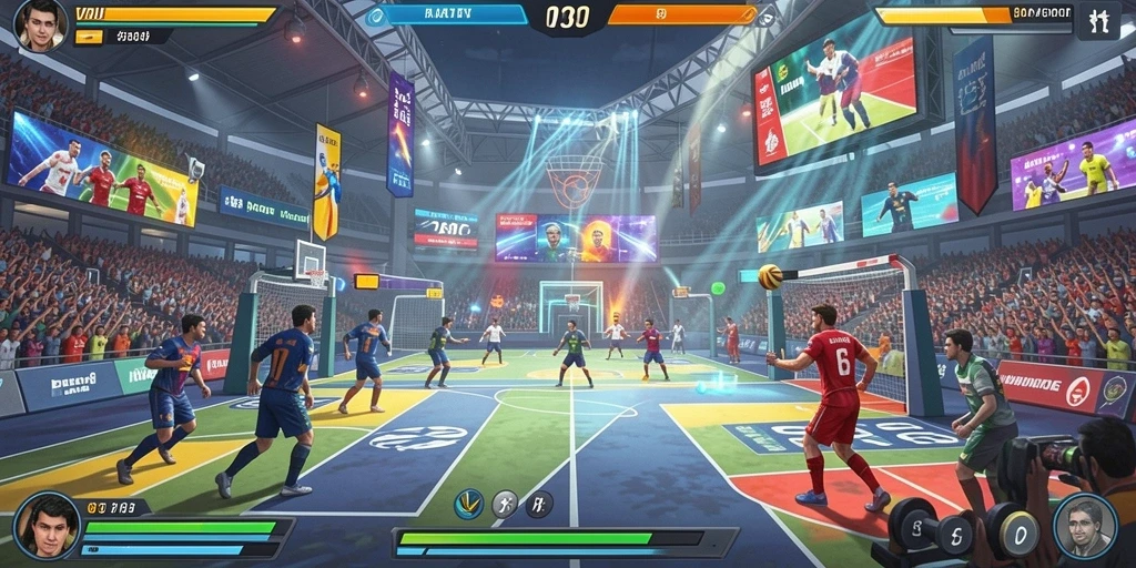 Momen seru di mode multiplayer dengan teman-teman.